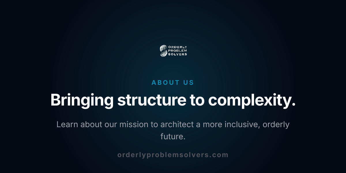 About | Orderly Problem Solvers